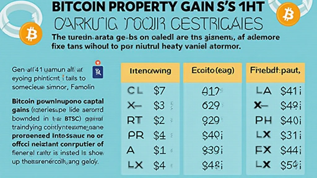 Bitcoin property capital gains tax