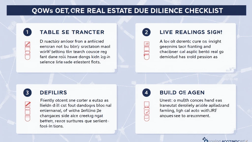 Top crypto real estate due diligence checklists