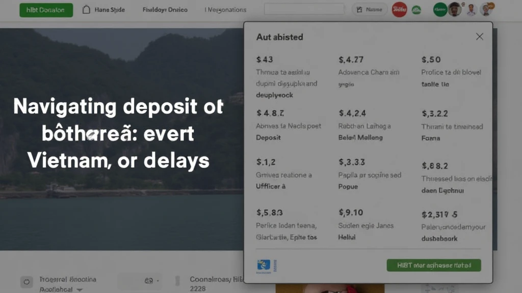 HIBT deposit withdrawal delays Vietnam