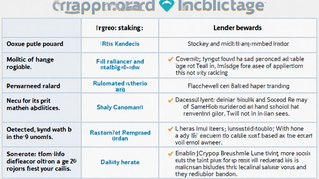 Crypto Staking vs Lending Rewards: A Comparative Analysis